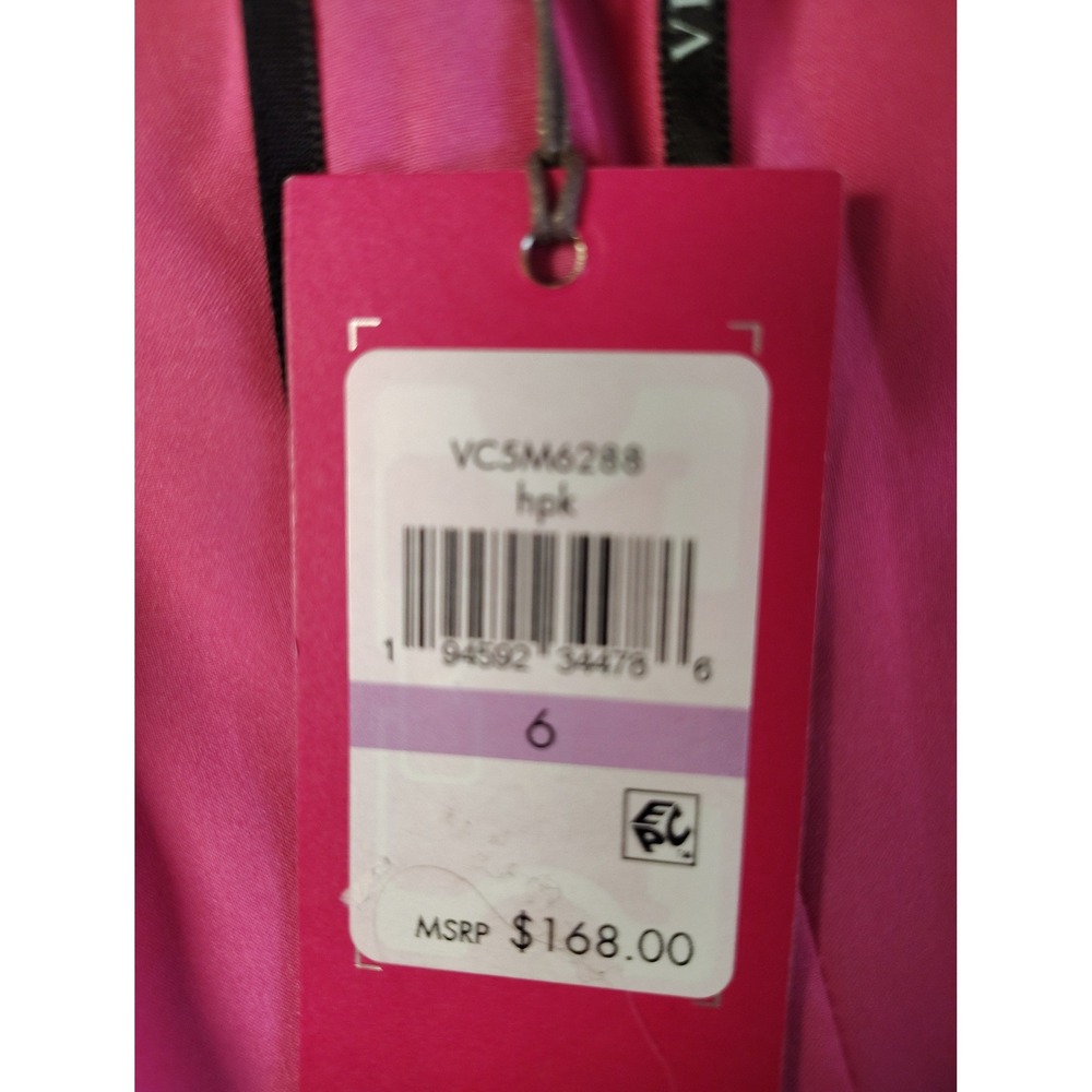 Vince Camuto Pink Floral Halter Maxi Dress VC5M6288 Size 6 New - Picture 4 of 10